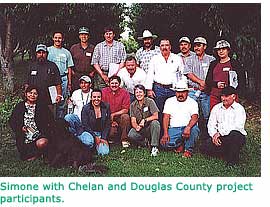 Simone with Chelan and Douglas County project participants